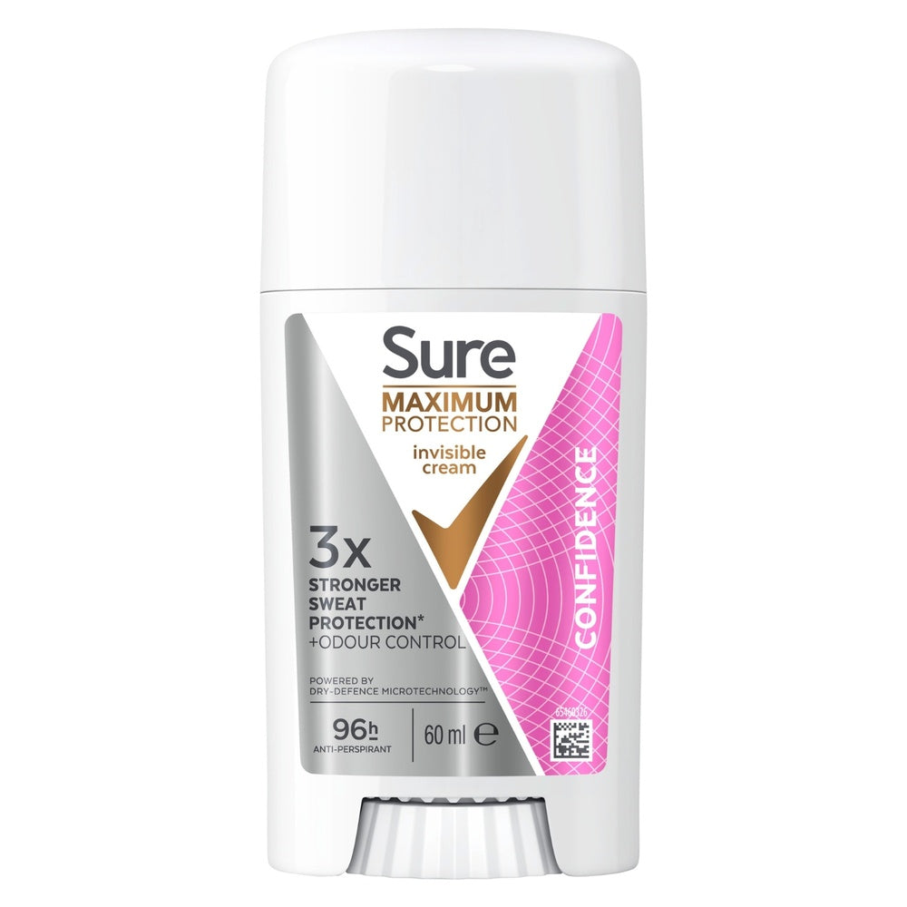 Women Maximum Protection Anti-perspirant Cream, Confidence, 60ml | Set-of-6