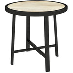 50.5cm Round Garden Table W/ Spc Tabletop | Natural