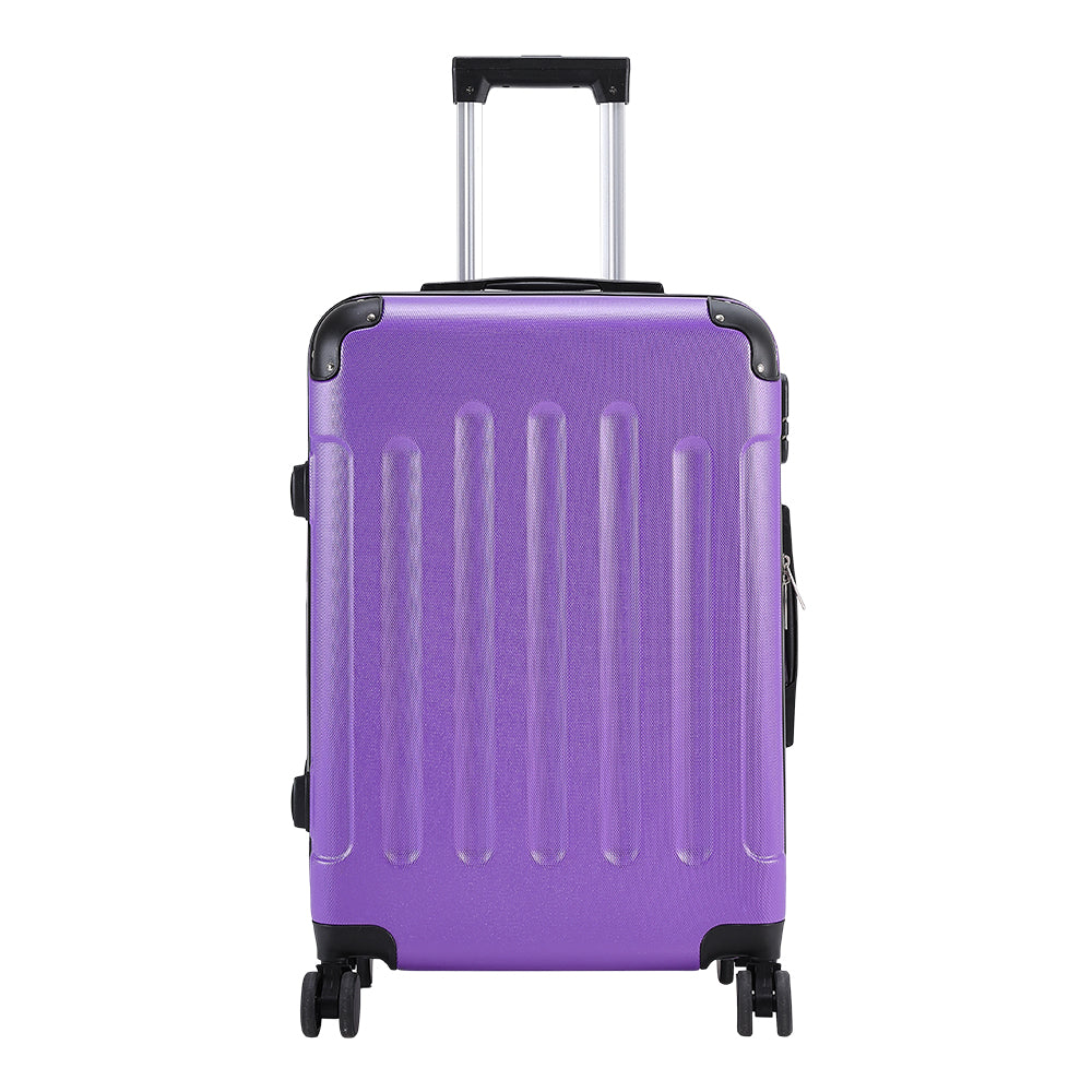 Modern Hardside Spinner Suitcase With Combination Lock | 24" | Purple
