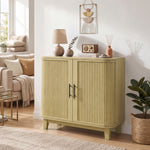 Sideboard With 2 Curved Doors And Adjustable Shelf | Oak