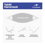 Tahiti Candy Cotton Single Garden Hammock With Bag