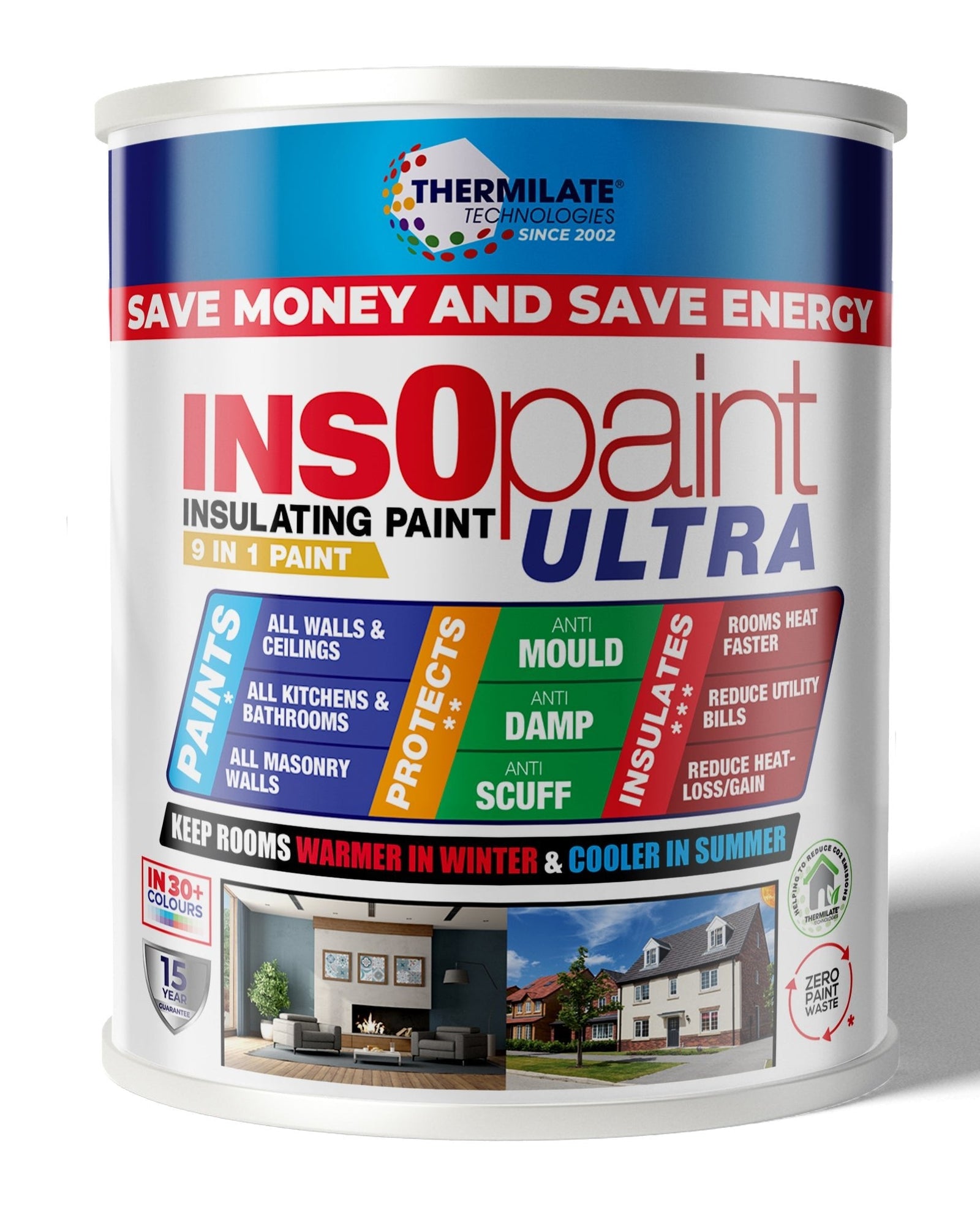Insopaint Ultra - 9 In 1 Interior & Exterior Paint | 5l | Manhattan Grey