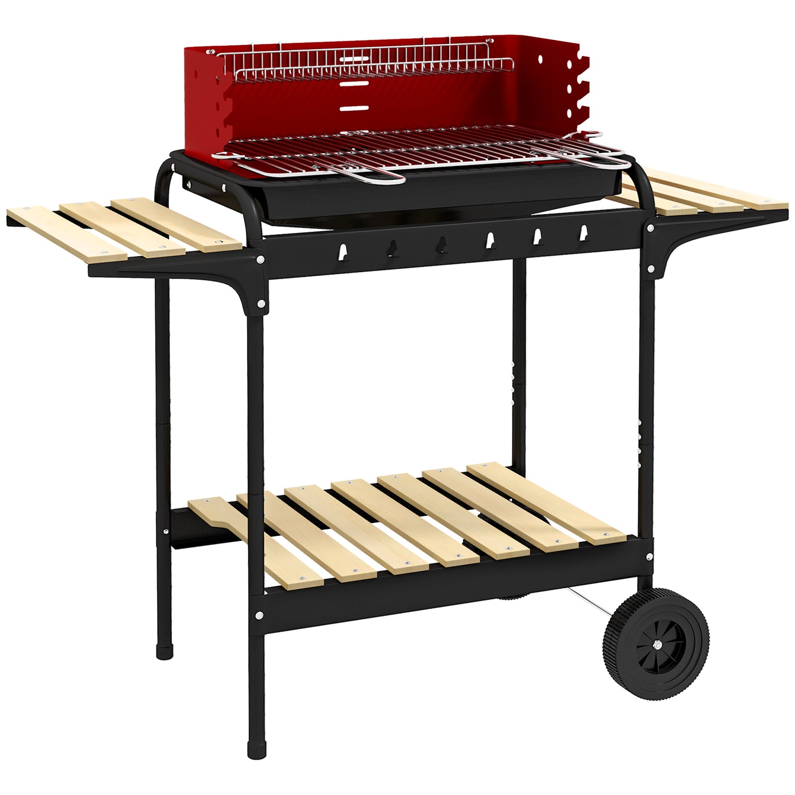 Charcoal Portable Bbq Grill With Adjustable Grill Height