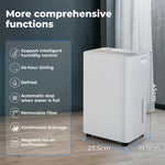 Spector 10l Dehumidifier Air Purifier Mould Moisture Extraction Quiet With Wheel