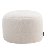 Iggy Borg Fleece Bean Bag Pouffe | White