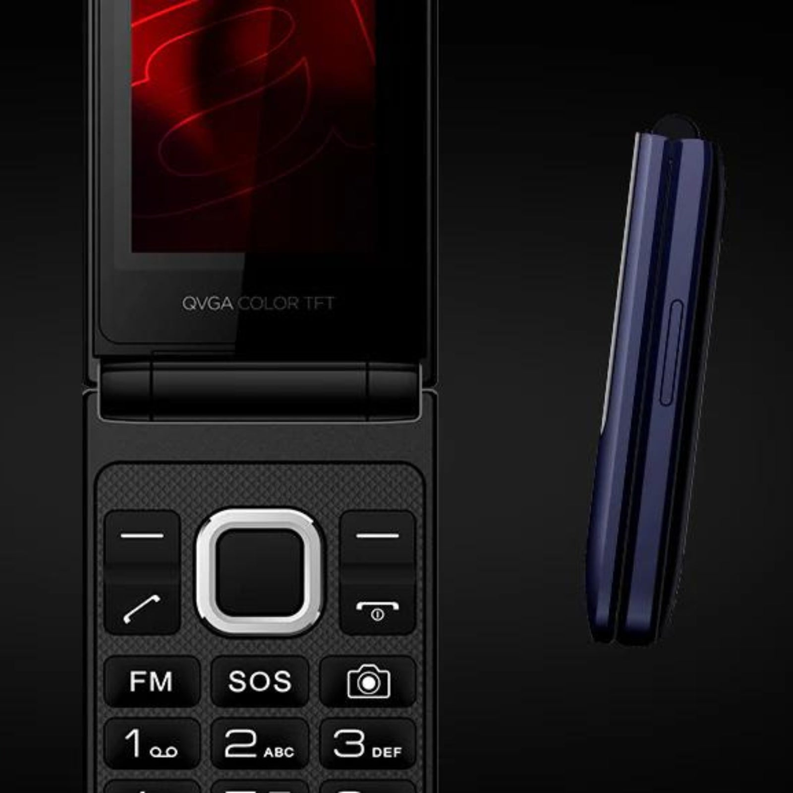 Fp-24bk Multifunction Flip Phone For Elderly