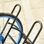 Reversible 2 Bike Stand Rack Black