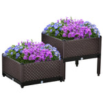 2-piece Raised Garden Bed Planter Box