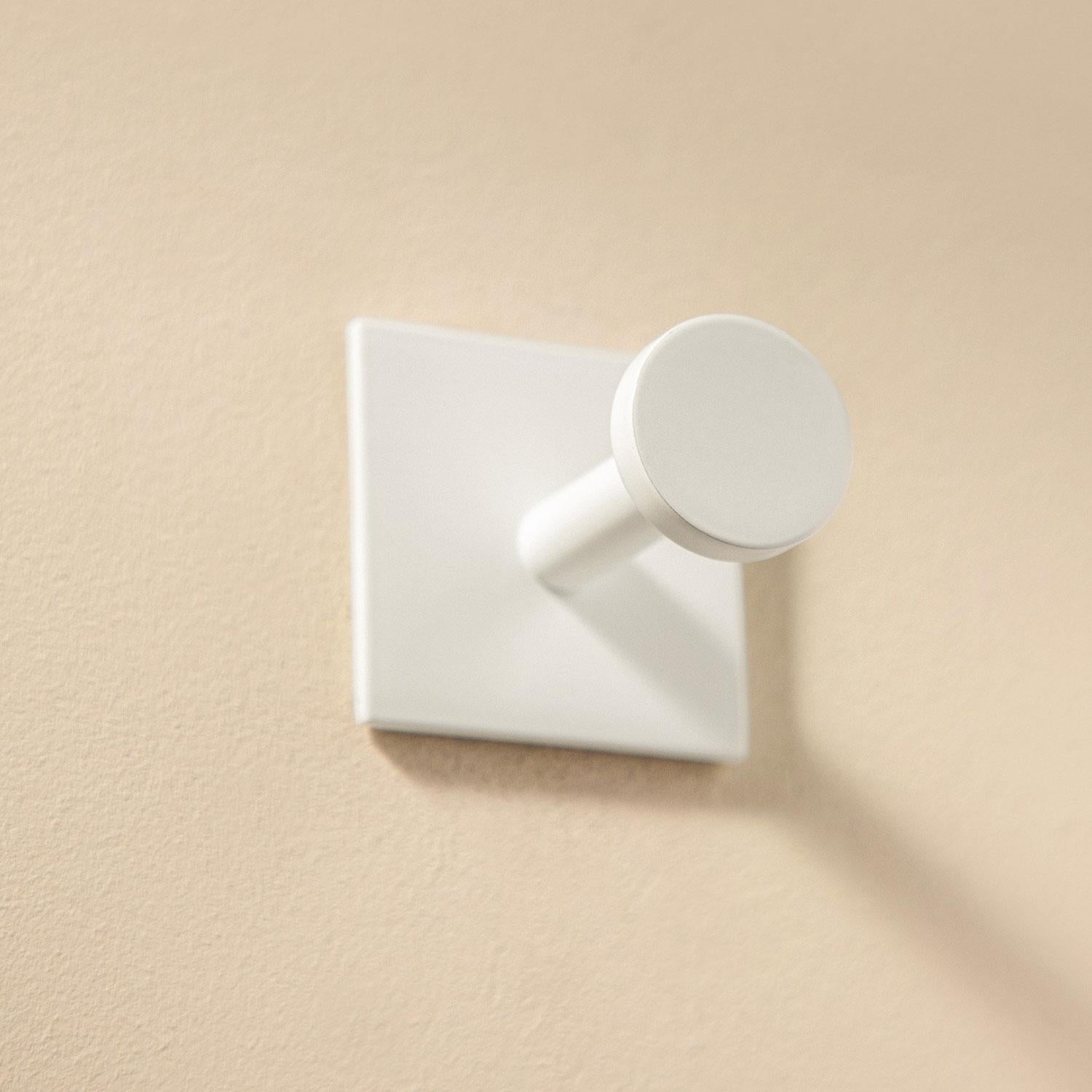 Towel Hook, Robe Hook, Coat Hook, Self-adhesive, White, Stick Collection