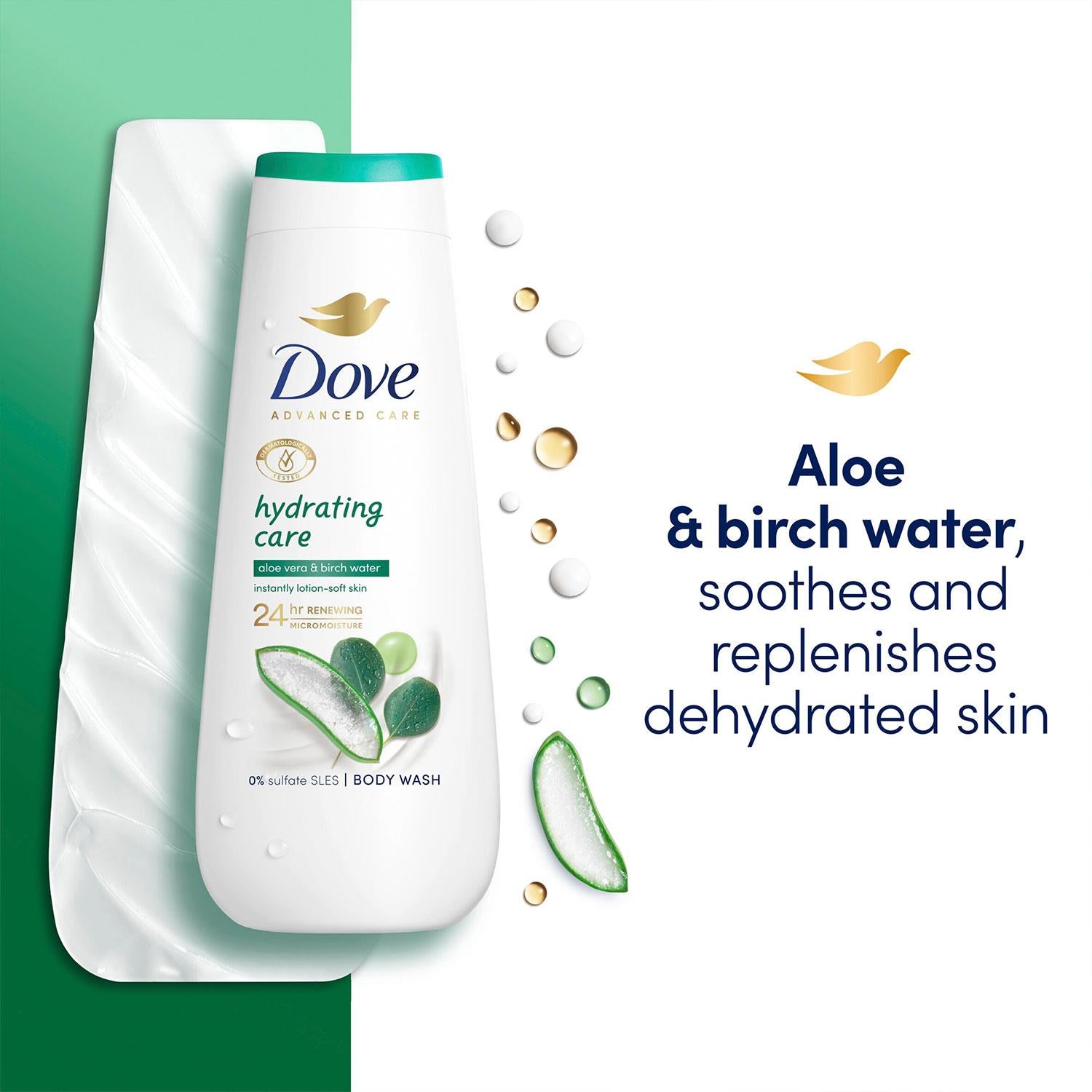 Advanced Care Body Wash Hydrating Care 24h Renewing Micromoisture, 6x400ml