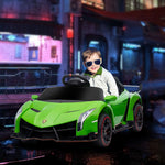 Lamborghini Veneno Licensed Electric Ride-on Car W/ Remote | Green