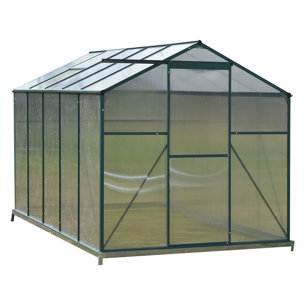 Aluminium Hobby Greenhouse With Base And Openable Window | Large | Clear