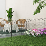 Fencing Panels 32in X 10ft Bed Border, Metal