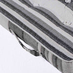 Morocco Striped Cotton Floor Cushion | 40cm x 40cm | Grey