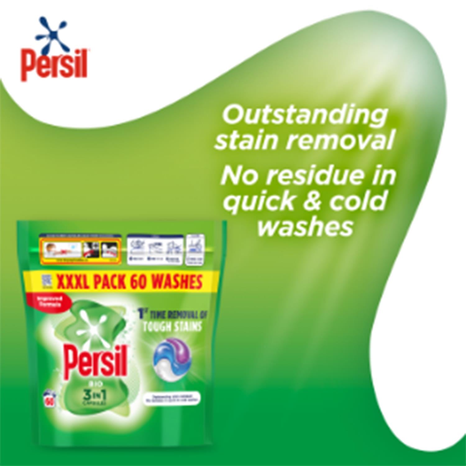 Xxxl 3in1 Laundry Washing Capsules Bio W/ Lasting Freshness | Set-of-2