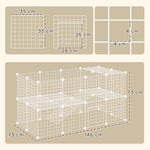 Diy Pet Playpen 36 Panel For Rabbit Chinchilla Hedgehog, White | White
