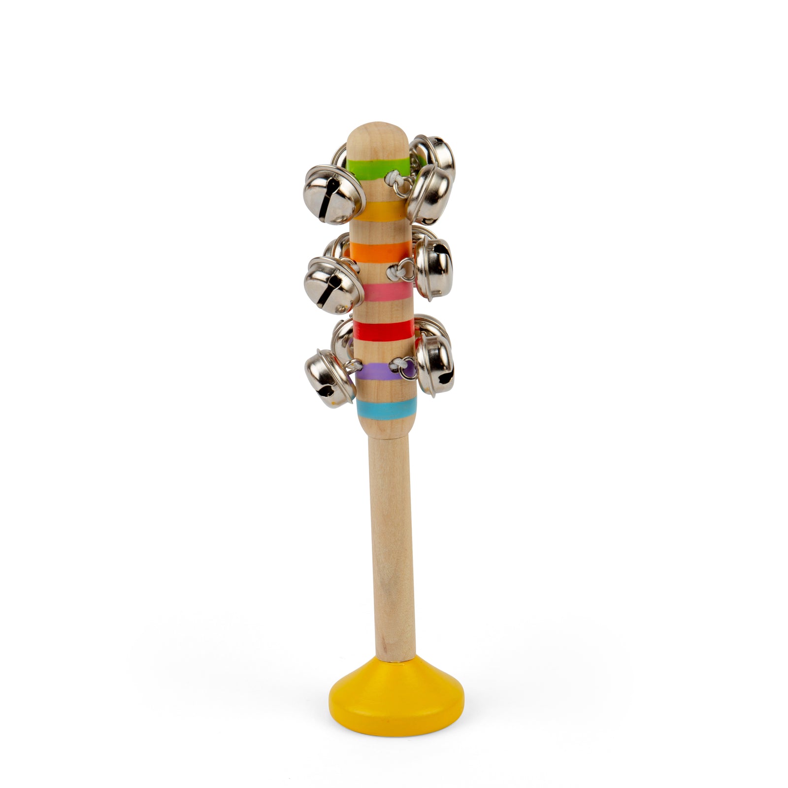 Bigjigs Toys Wooden Bell Stick - 1 Colour Chosen at Random