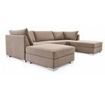 The Wentworth U-shaped Modular Corner Sofa With Deep Seat | 5 Seat | Beige