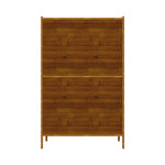 Narrow Bookcase With Doors | 2 Tier