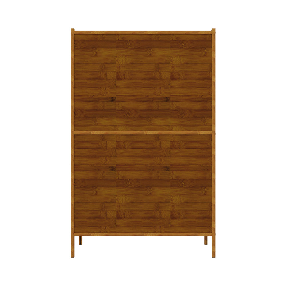 Narrow Bookcase With Doors | 2 Tier