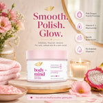 Body + Mind Smoothing Body Scrub, Dragon Fruit, 295ml | Set-of-6