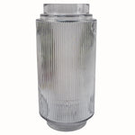 65cm Artificial Mixed Wild Orchid And Ferns Glass Vase