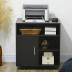 Multi-storage Printer Unit Office Organisation 5 Compartment | One Size | Black