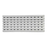 Non-slip Pvc Duckboard Shower Mat - 61cm X 25cm | Grey