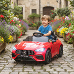 Kids Electric Car Licensed Mercedes Amg, 12v Ride On Car | Red