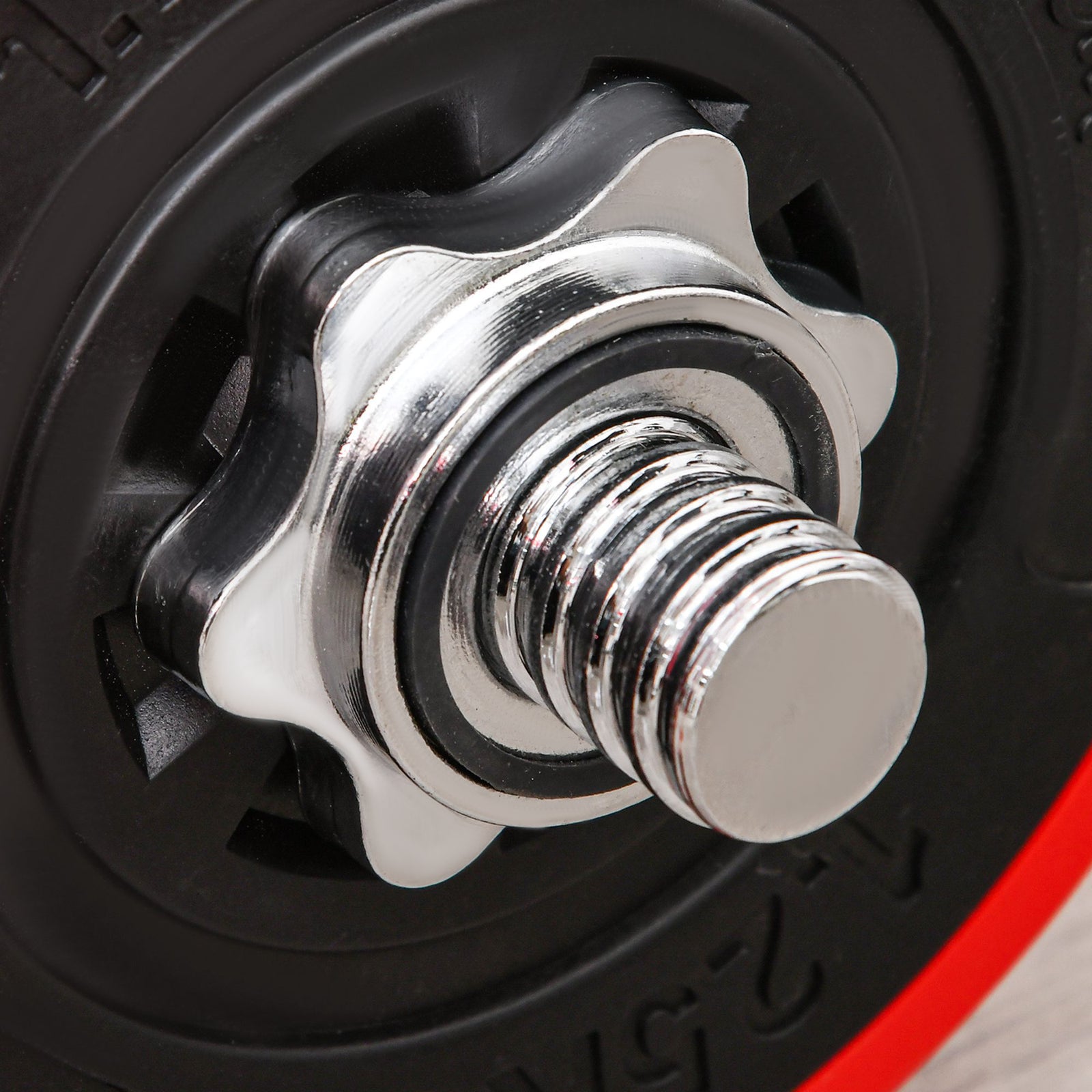 Adjustable 30kgs Barbell & Dumbbell Set | Red