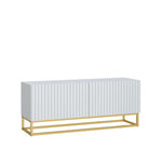 Ripple Tv Unit 100cm - Fluted Design | Large-Medium | White