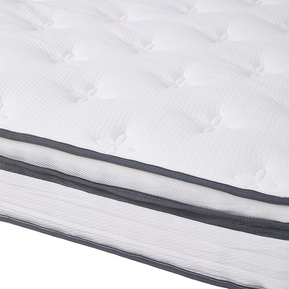 Hybrid Mattress, Medium Firm – Pocket Springs, Breathable Foam, Fire-resistant, Edge Support | Single