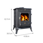 Berlin 7kw Cast Iron Wood And Charcoal Burning Stove | 7kw | Cast Iron