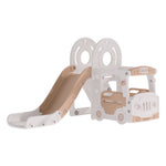 Kids Toddler Slide And Climber Playset With Basketball Hoop Indoor/outdoor Playground Set For Boys & Girls Ages 1-4