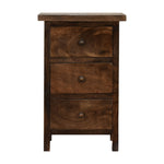 Solid Wood Mini Classic Grey Country Bedside