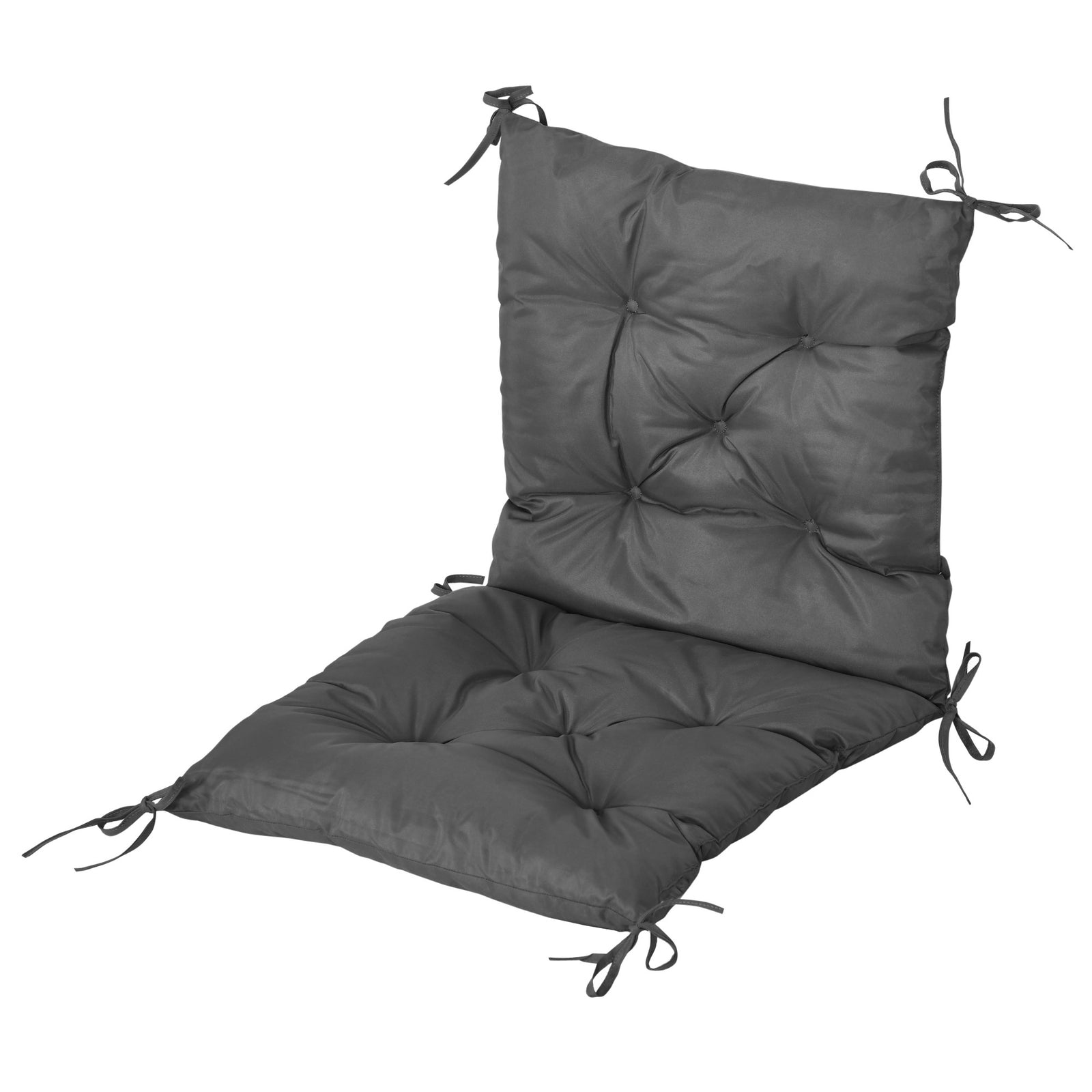 Set Of 2 Garden Chair Cushions Seat Pad For Outdoor Indoor