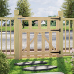 90cm/120cm W X90cm H Outdoor Wooden Garden Gate Fence Door | 90cm | Natural