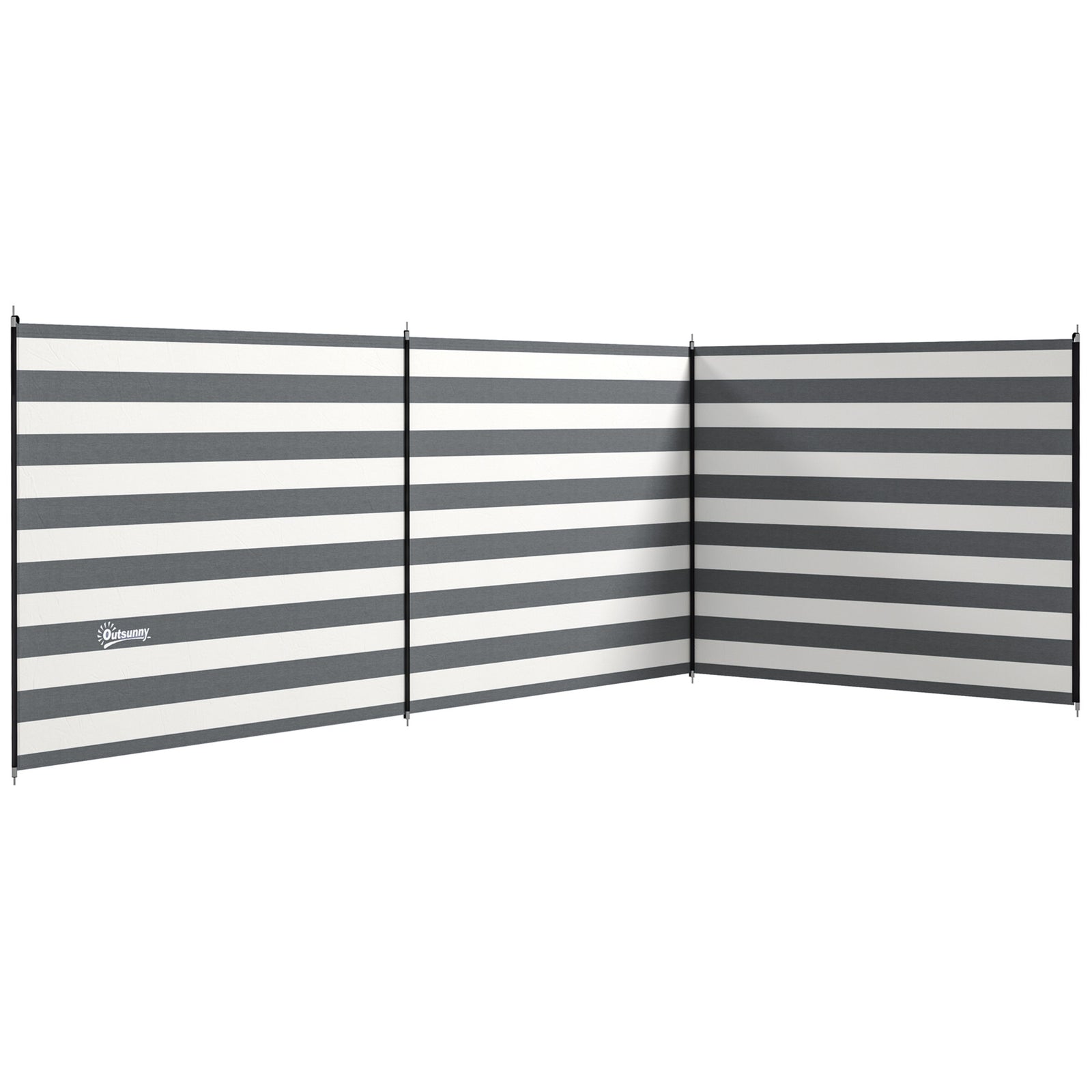 Camping Windbreak Beach Wind Shield Shelter With Carry Bag | Gray