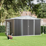 10x8ft Metal Storage Shed Storage Shed With Lockable Door