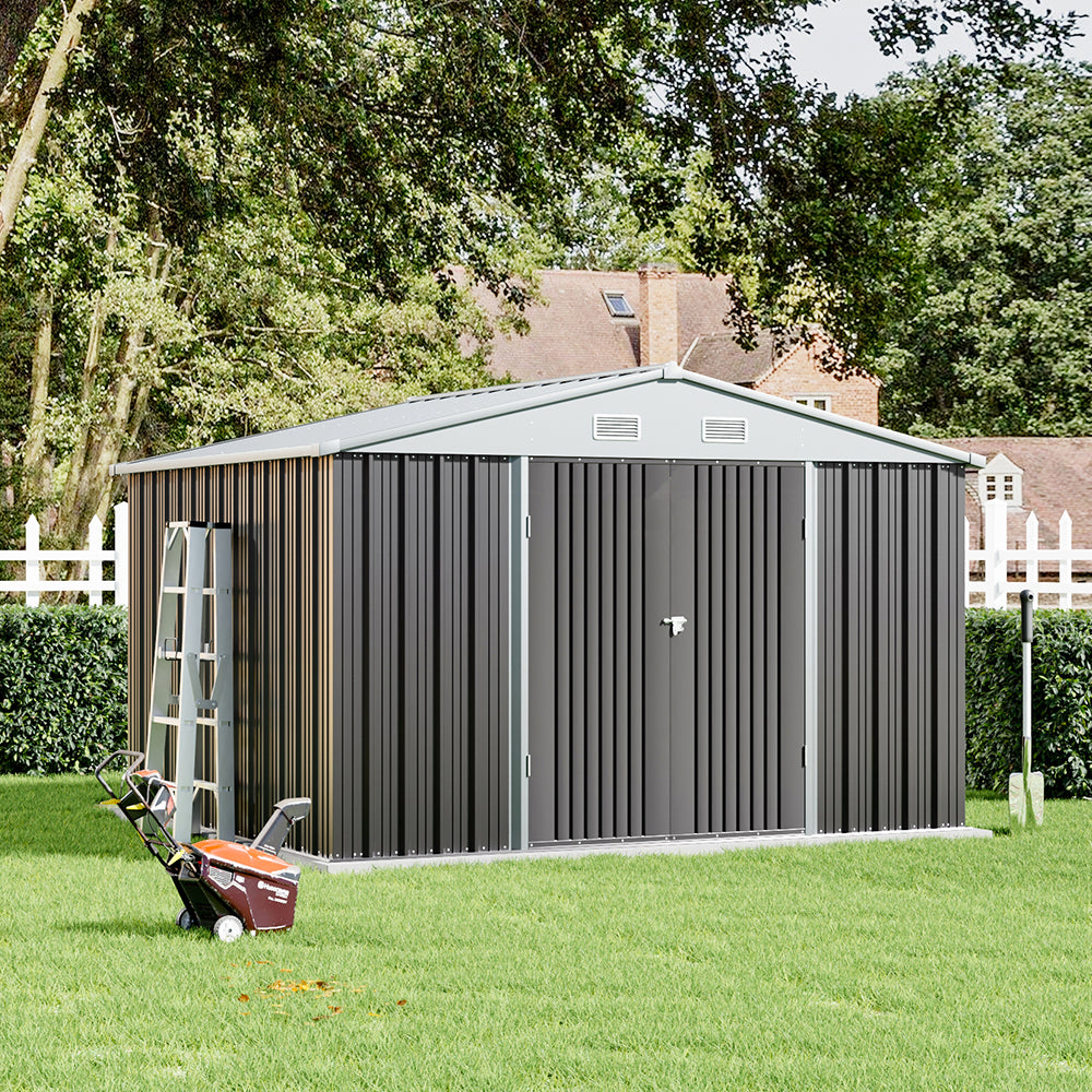 10x8ft Metal Storage Shed Storage Shed With Lockable Door