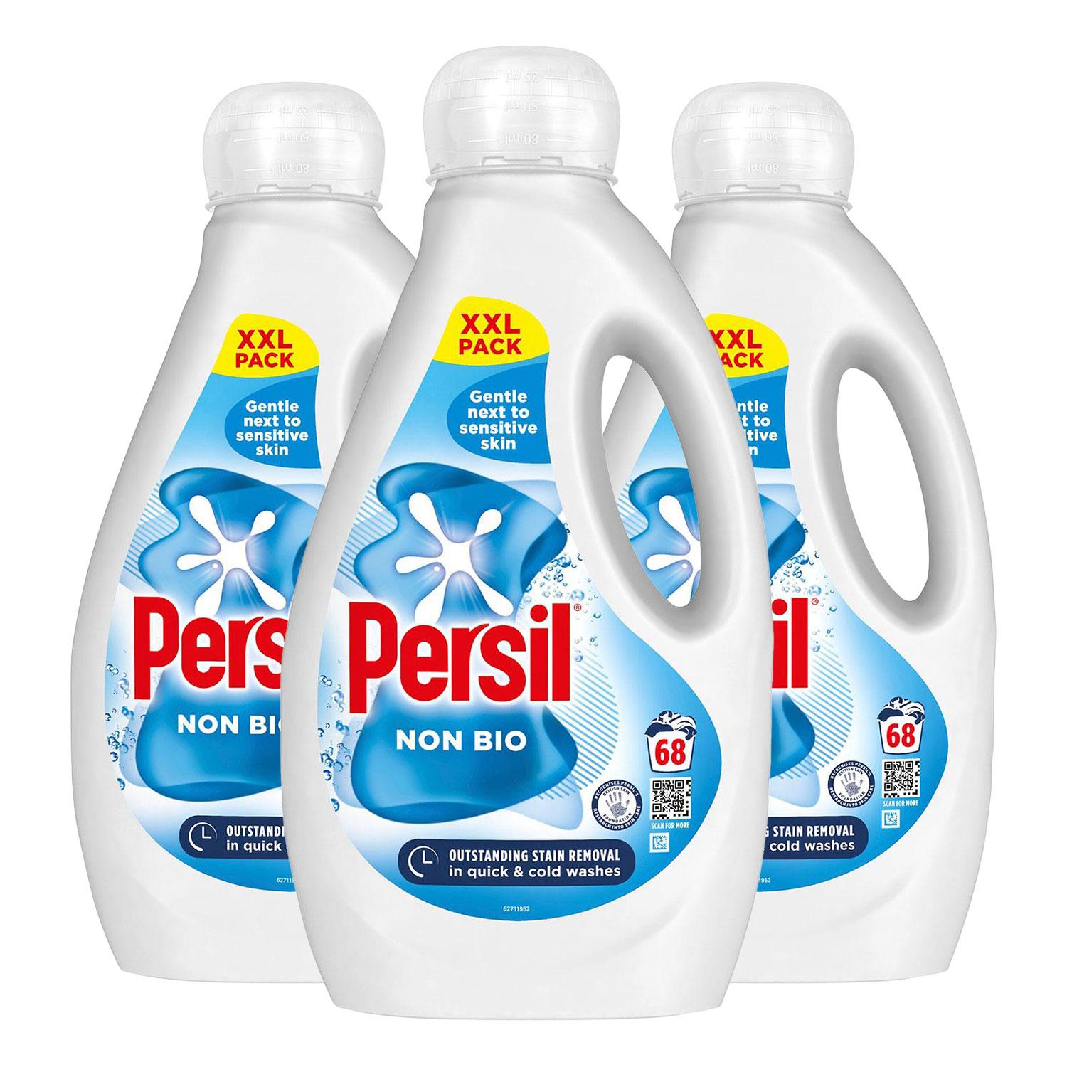 Xxl Washing Liquid Detergent Non-bio Stain Removal 68 Washes 1.836L | Set of 3
