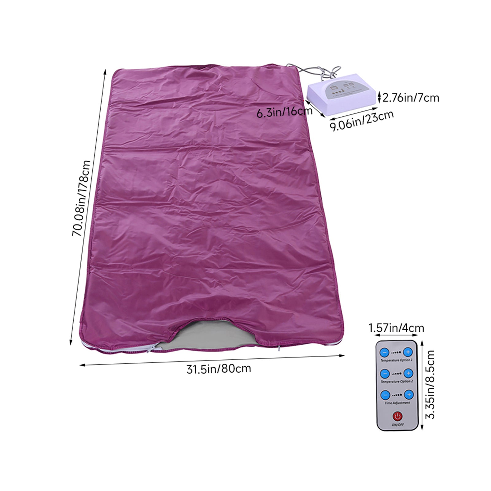 520w 2-part Far Infrared Sauna Blanket | Purple