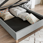 Rhodes Velvet Ottoman Bed | King | Grey