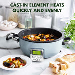 Elite Omnicooker, Pfas Free Ceramic Non-stick With 5.6l Capacity | Light Blue