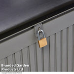 Garden_Gear 270-Litre Lockable Garden Storage with Sit on Lid