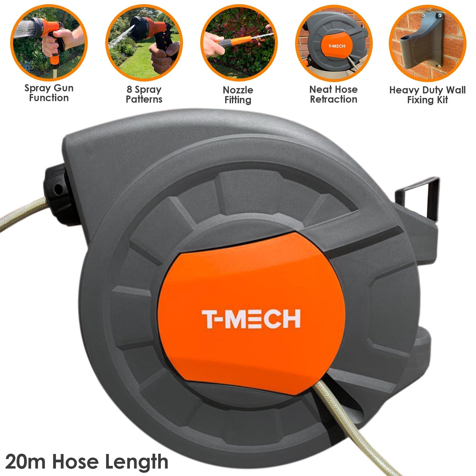 Retractable Hosepipe | Grey