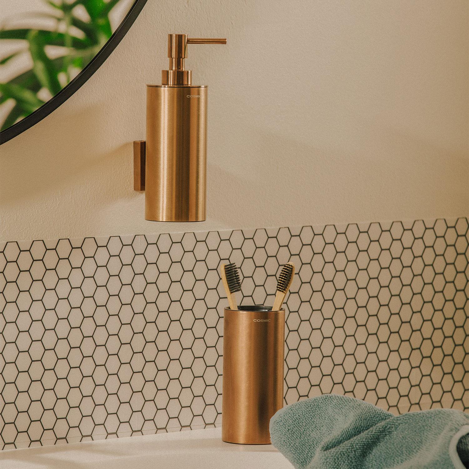 Soap Dispenser, 240 Ml Capacity, Copper,architect S+ Collection