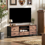 HOMCOM Tv Unit With Charging Station, Tv Stand For Tvs Up To 65 Inch