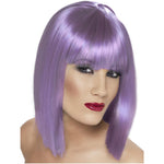 Glam Short Blunt Wig With Fringe | Lilac