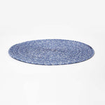 Handwoven Round Placemats Set Of 4 | 40cm | Blue
